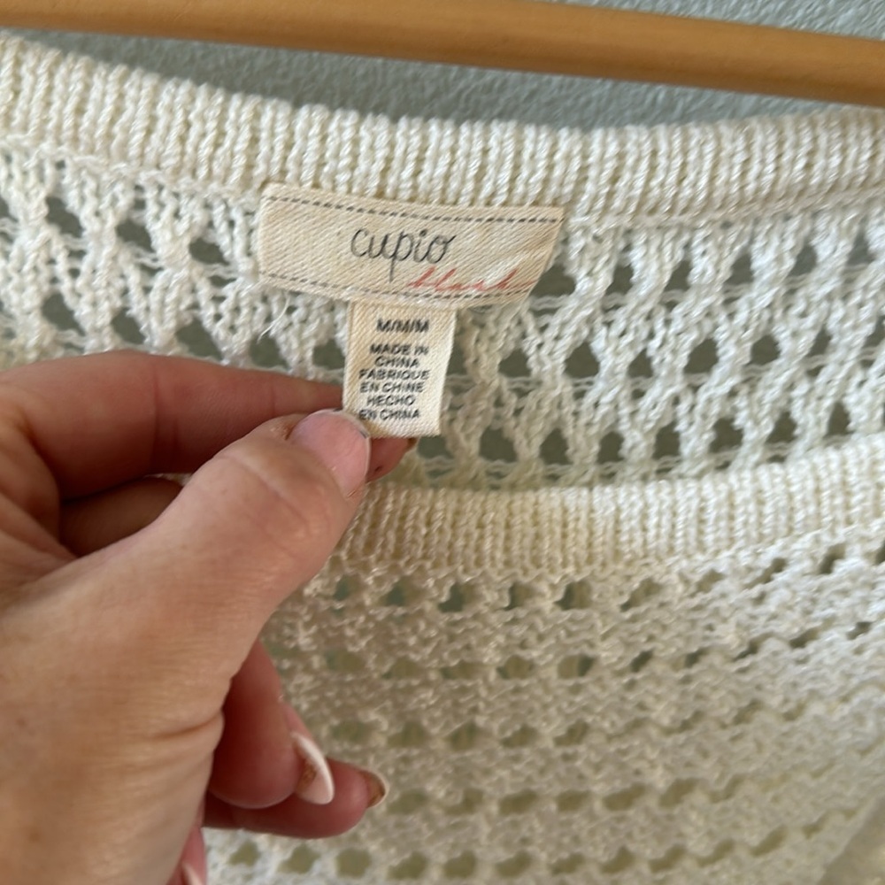 Ruffled crochet sweater tank - Picture 2 of 5
